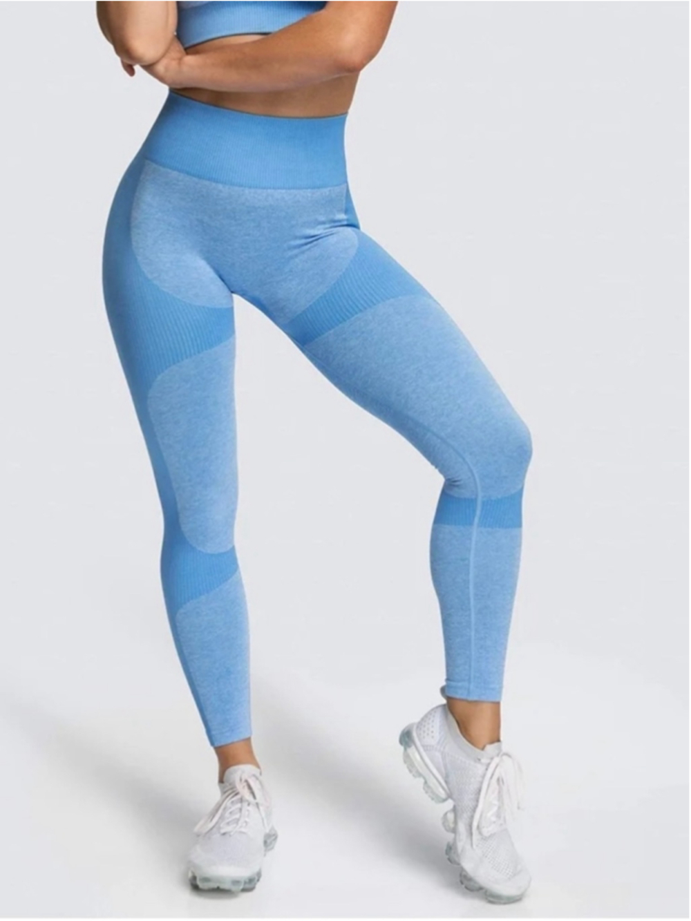 Doyoueven Impact Seamless Leggings Blue Size XS
